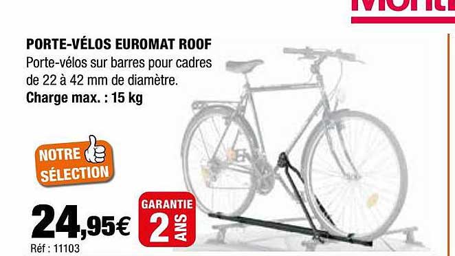 Porte-vélos Euromat Roof