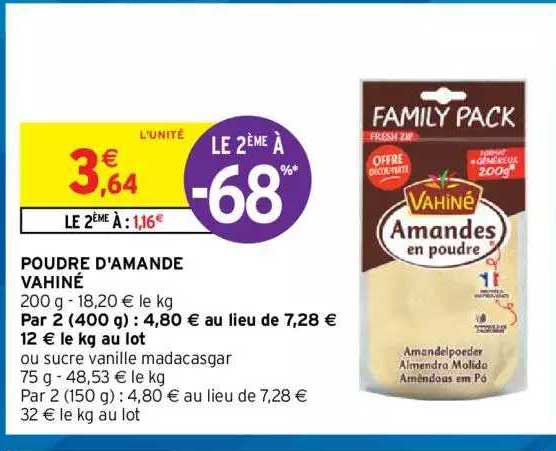 poudre d'amande vahiné