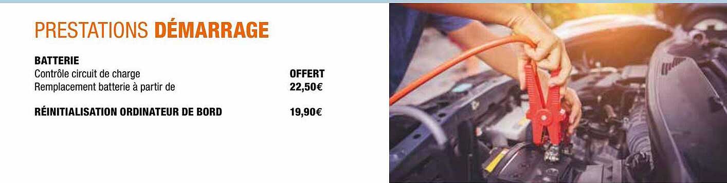 prestations démarrage