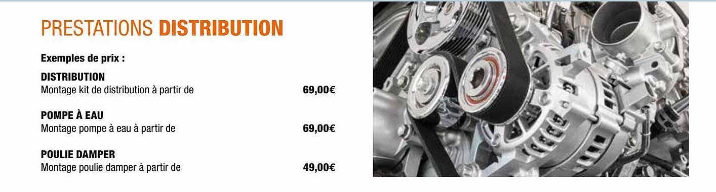 préstations distribution