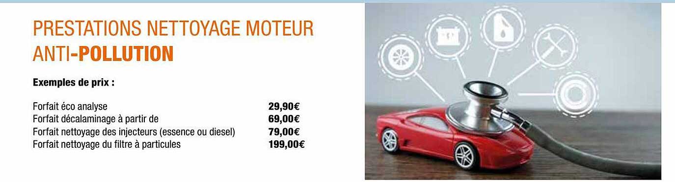 prestations nettoyage moteur anti-pollution