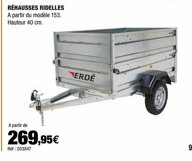 Réhausses Ridelles Erdé