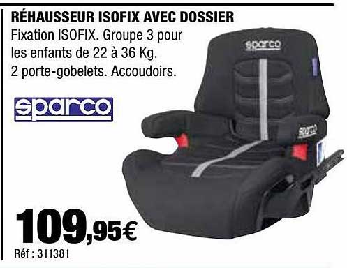 réhausseur isofix avac dossier