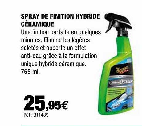 spray de finition hybride céramique