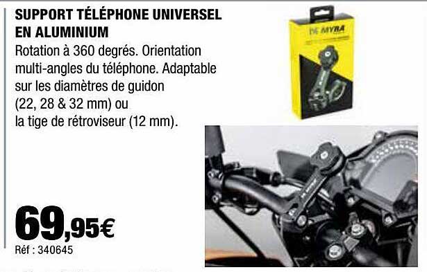 Support Téléphone Universel En Aluminium
