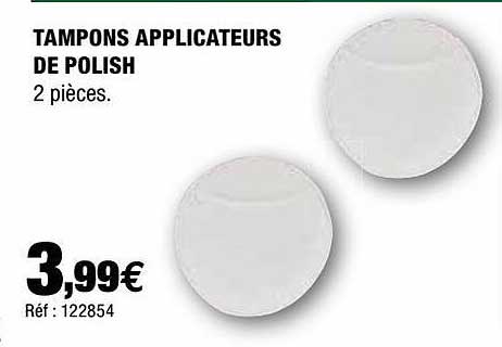 tampons applicateurs de polish