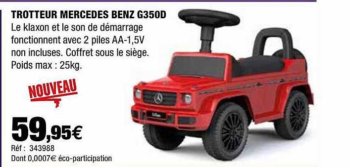 trotteur mercedes benz g350d