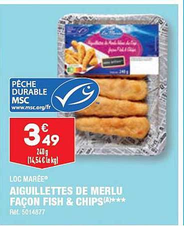 aiguillettes de merlu façon fish & chips loc marée