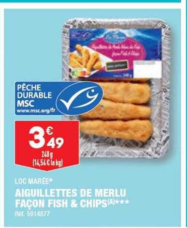 Aiguillettes De Merlu Façon Fish & Chips Loc Marée