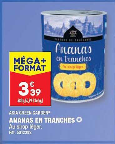 ananas en tranches asia green garden
