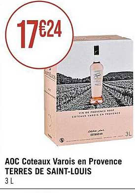 Aoc Coteaux Varois En Provence Terres De Saint-louis