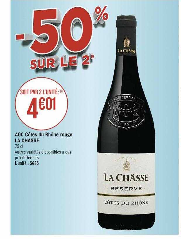 aoc côtes du rhône rouge la chasse