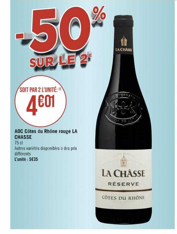 aoc côtes du rhône rouge la chasse