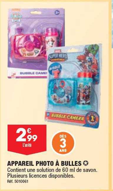 Appareil Photo à Bulles