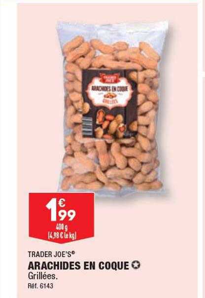 arachides en coque trader joe's