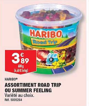 assortiment road trip ou summer feeling haribo
