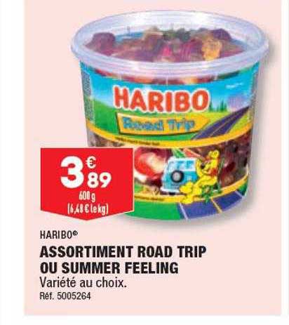 assortiment road trip ou summer feeling haribo