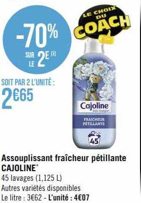 Assouplissant Fraîcheur Pétillante Cajoline
