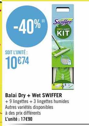 Balai Dry + Wet Swiffer