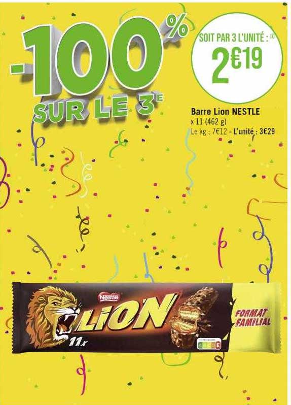 Barre Lion Nestlé
