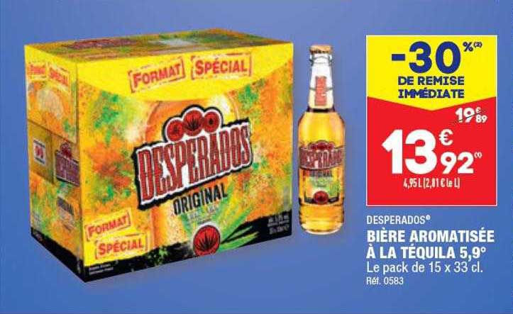 bière aromatisée à la téquila 5,9° desperados