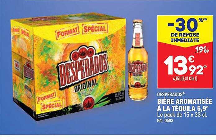 bière aromatisée à la téquila 5,9° desperados