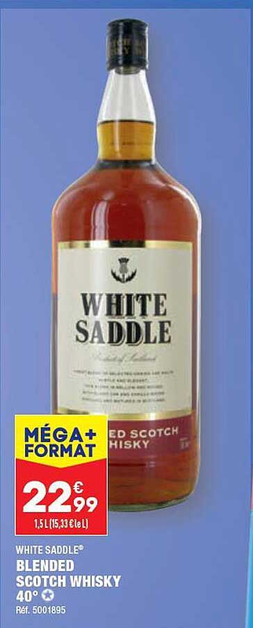 blended scotch wisky white saddle