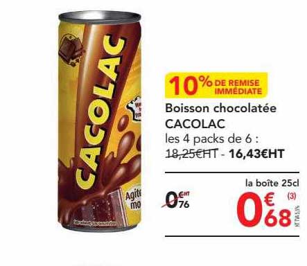 boisson chocolatée cacolac
