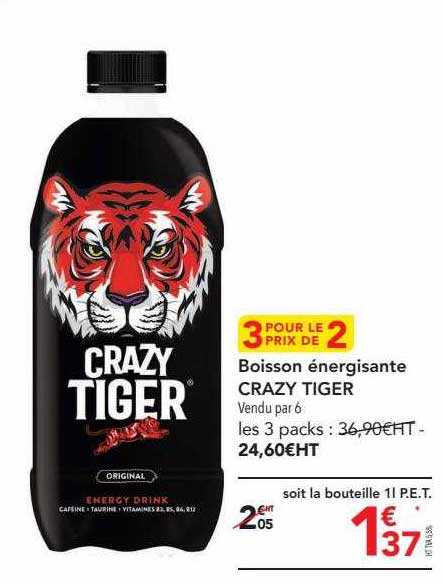 boisson énergisante crazy tiger
