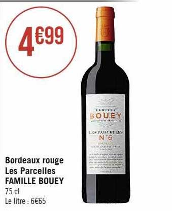 bordeaux rouge les parcelles famille bouey