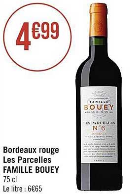 bordeaux rouge les parcelles famille bouey