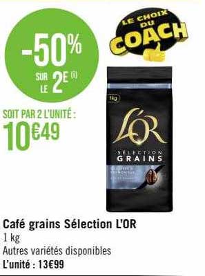 Café Grains Sélection L'or