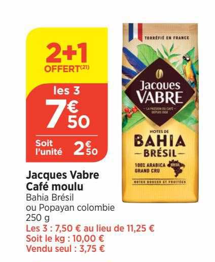 café moulu jacques vabre
