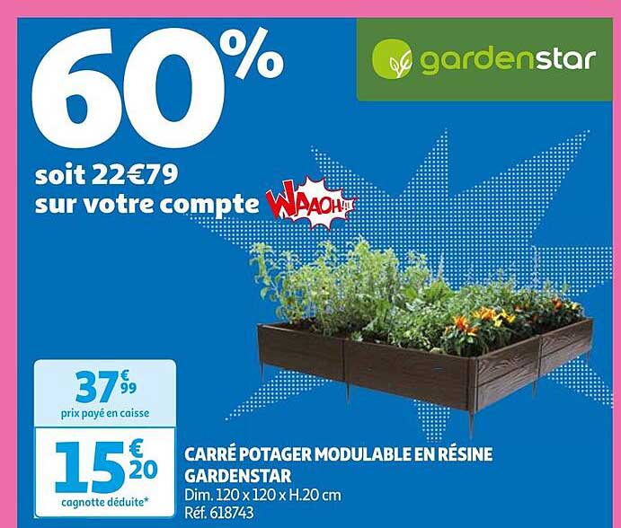 Carré Potager Modulable En Résine Gardenstar