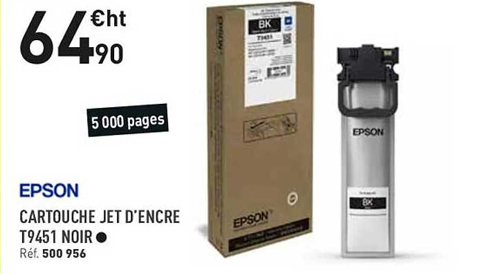 cartouche jet d'encre t9451 noir epson