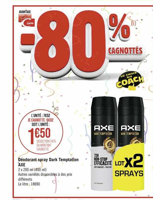 déodorant spray dark temptation axe
