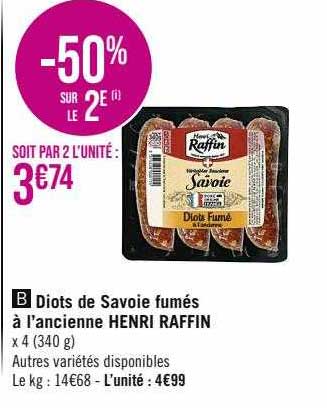 diots de savoie fumés à l'ancienne henri raffin
