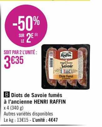 diots de savoie fumés à l'ancienne henri raffin