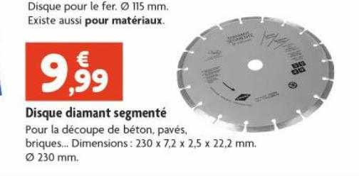 disque diamant segmenté