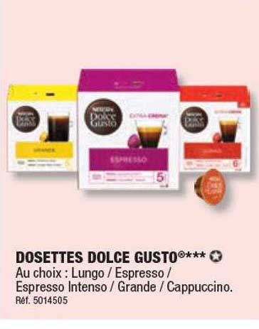 Dosettes Dolce Gusto