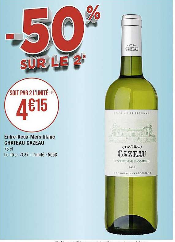 entre-Deux-Mers blanc château cazeau
