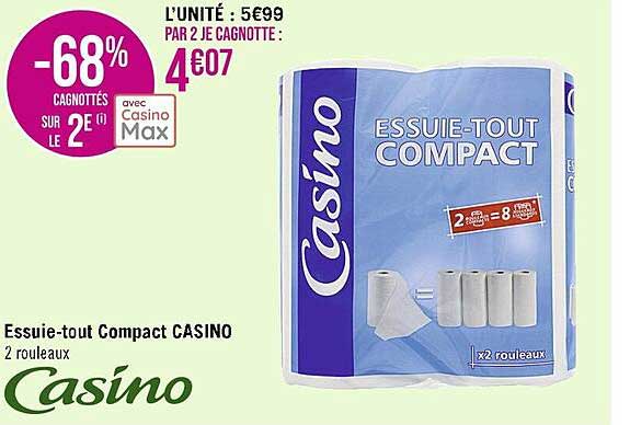 essuie-tout compact casino