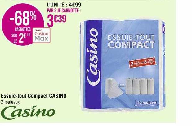 essuie-tout compact casino