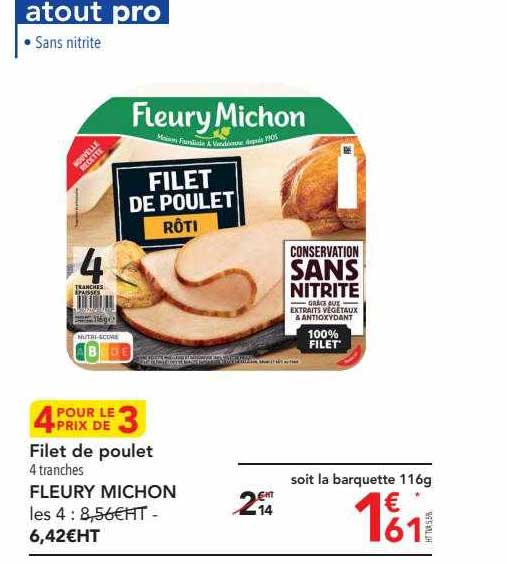 filet de poulet fleury michon
