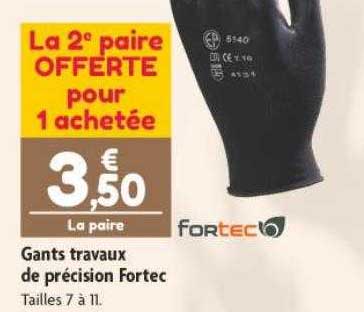 gants travaux de précision fortec