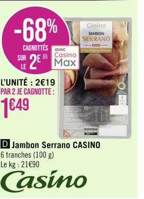 Jambon Serrano Casino