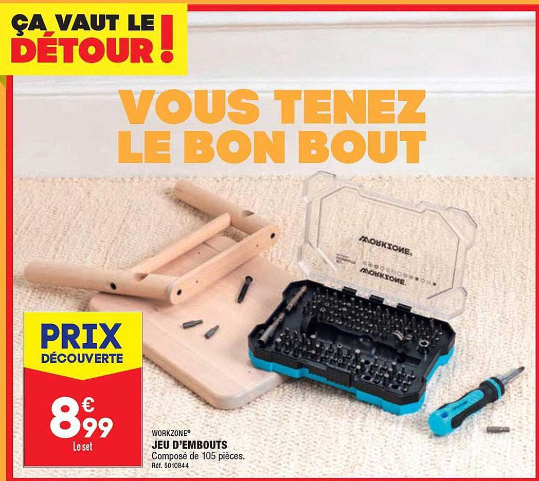 jeu d'embouts workzone