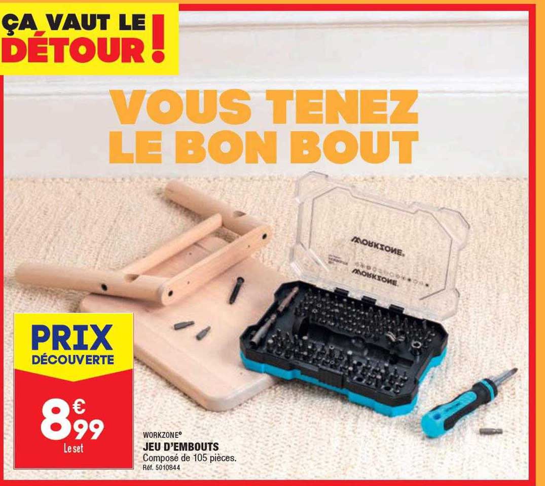 jeu d'embouts workzone