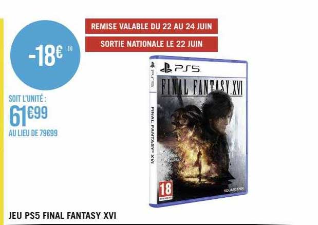 jeu ps5 final fantasy XVI