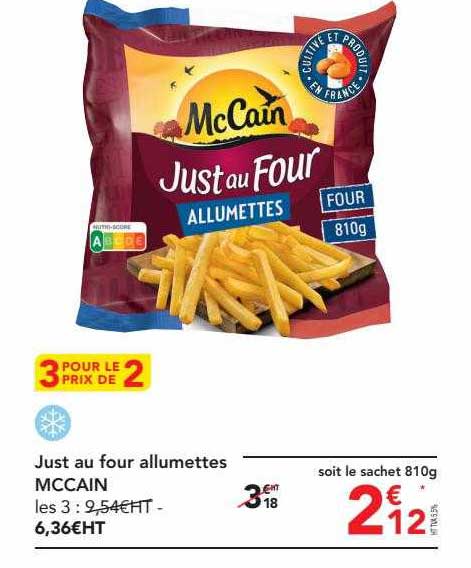 just au four allumettes mccain